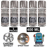 5X Auto Extreme Chrome Paint 400ml Spray Paint